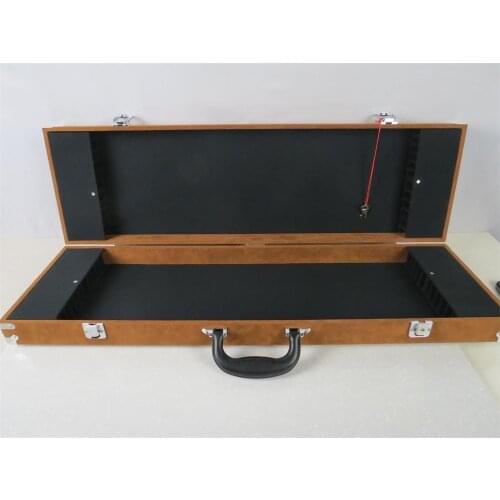 Brown violin bow case for 24 bow holders.waterproof cloth