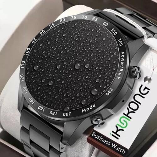 2021 Luxury Men Smart Watch TWS Heart Rate Blood Pressure Message Reminder Sports Fitness Watch Bluetooth Call Smartwatch Music