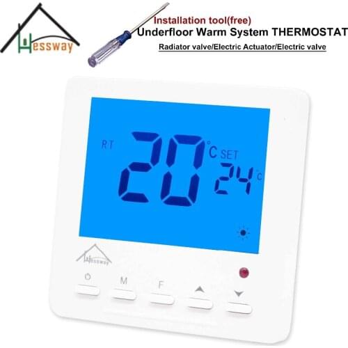 HESSWAY Heating Thermostat & Thermal Electric Actuator for Manifold in Under flooring Heating System