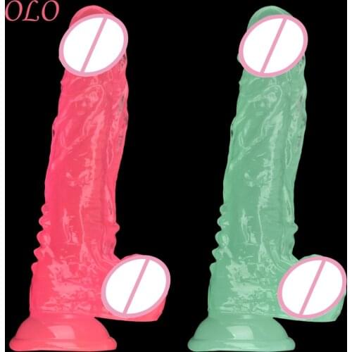 OLO Soft Jelly Fake Penis Realistic Dildo for Women Huge Big Penis With Suction Cup G-spot Orgasm Sex Toys Anal Butt Plug