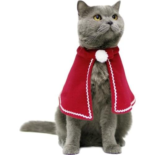 Christmas Pet Clothes Cloaks Dogs Cat Cloaks New Year Christmas Cat Dog Costumes Pet Product Puppy For Dogs