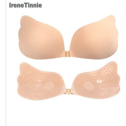 Angel Wings Silicone Bra Thickened Breathable Invisible Bra Silicone Underwear Nubra Chest Sticker Wireless Bra Lingerie