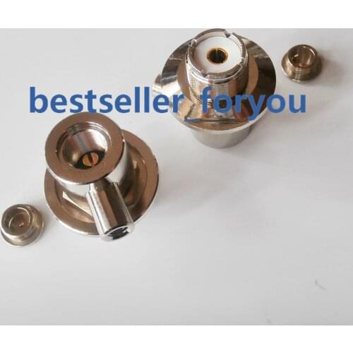 SO239 UHF Female Jack Pin Nut Nut Bulkhead 90 Degree Solder For RG5 RG6 LMR300 Cable Connector