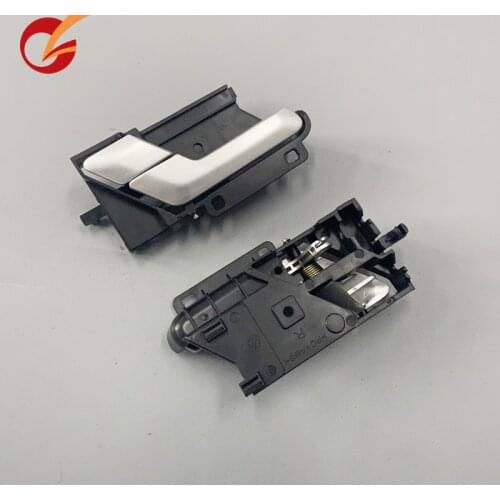Use for chinese brand foton trolley G7 front door inner handle L/R black with slivery gray inside open door parts