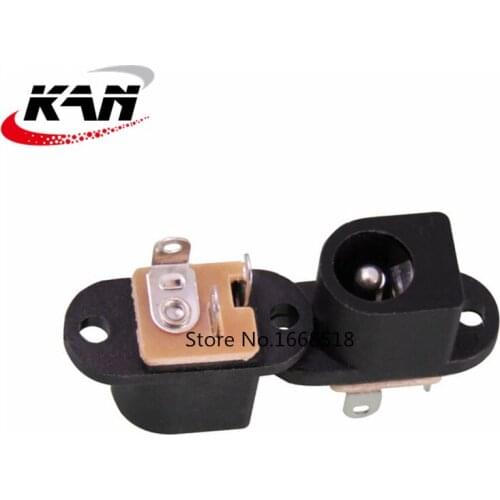 50PCS/LOT High Quality DC Power Socket Jack DC-016 PIN=2.0 3Pin DIP Needle Size Adaptation 5.5mmx2.1mm Power Female Plug New