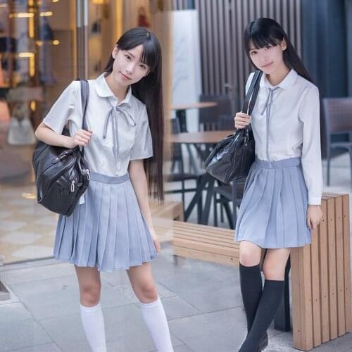 College Wind female sailor suit Japanese school uniforms JK uniforms class service long-sleeved pleated skirt student suit