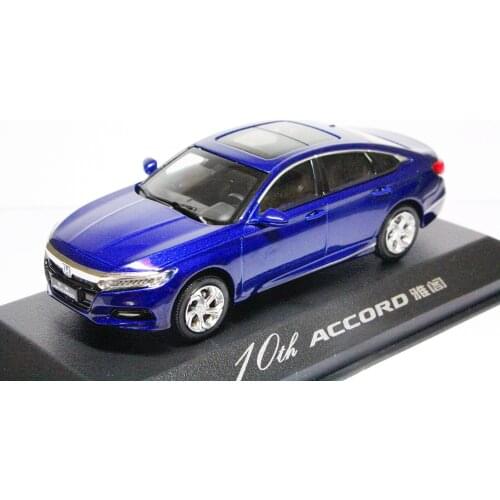 1/43 Scale 10th Generation Honda All New Accord 2018 Blue Diecast model