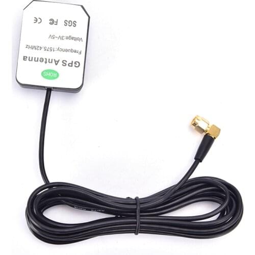 1pc GPS Antenna SMA Male Plug Active Aerial Extension Cable For Navigation Head Unit