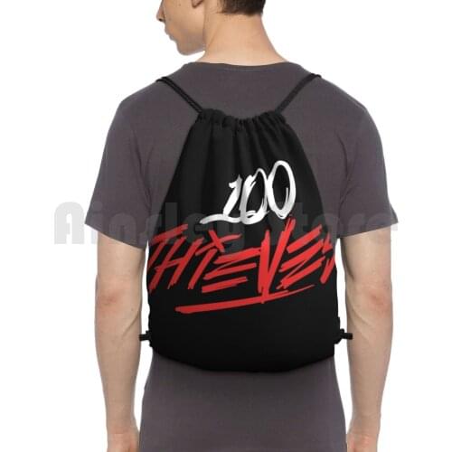 100 Thieves Popular Backpack Drawstring Bag Riding Climbing Gym Bag 100 Thieves 100 100T 100 T Thieves Mercs Nickmercs