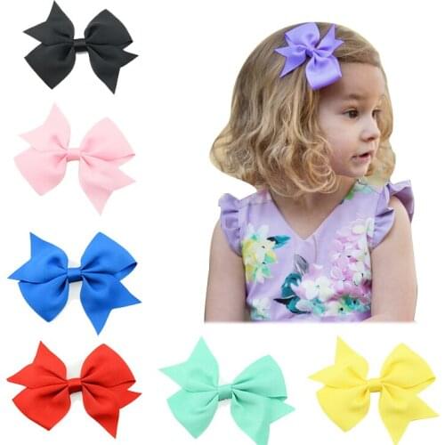 25 pcs/lot, Boutique Ribbon Hair Bow Clips , Grosgrain Ribbon Bow Hair Accessories Hair Pins 30 colors