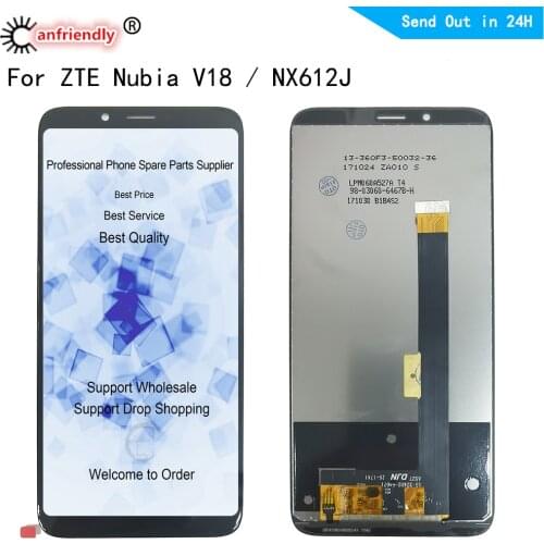 6.01" IPS LCD For ZTE Nubia V18 NX612J LCD Display+Touch Screen Digitizer With Frame Assembly For ZTE Nubia V18 NX612J Display