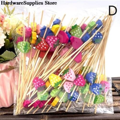 6/7/8/50/100pcs Cute Mini Animal Cartoon Food Picks Children Snack Cake Dessert Food Fruit Forks Lunch Accessories Party Decor