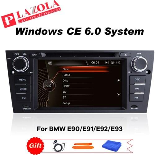 7 inch Car Stereo DVD Radio Player Navigation GPS For BMW 3 Series E90 E91 E92 E93 M3 2005-2012 1 Din RDS BT WINCE Accessories