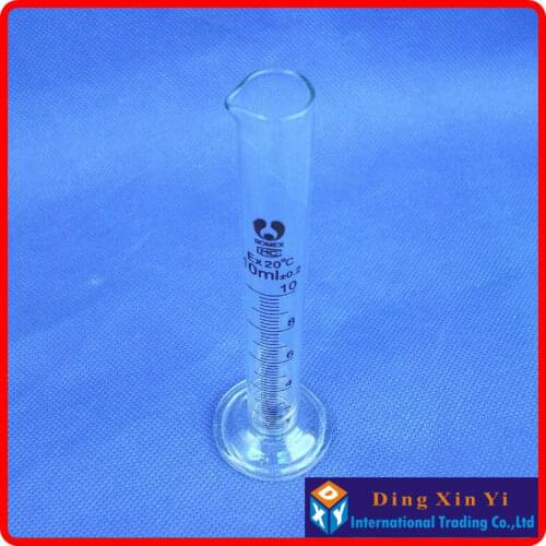 8 pieces/lot) 10ml measuring graduates graduated cylinder,glass graduate glass measuring cylinder