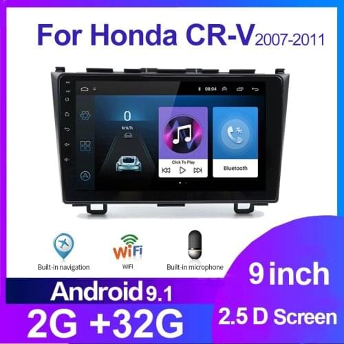 Android 9.1 For Honda CR-V crv 2007 2008 2009 - 2011 Car Radio Multimedia Player GPS 2 din Autoradio Wifi Bluetooth dvd no cd