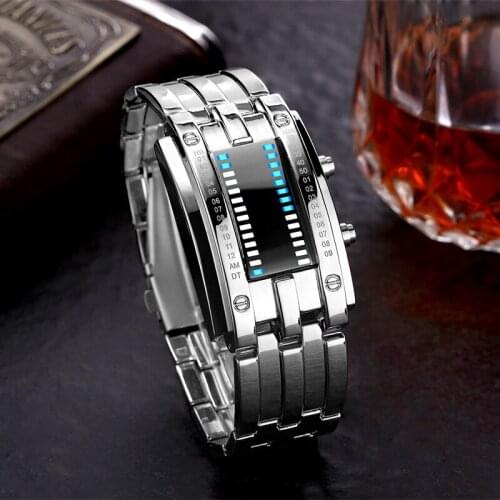 New Sport Digital Watches for Women Men Square LED stainless steel Electronic Wristwatches Clock Relogio Feminino Digital Reloj