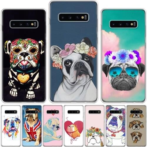 Pitbull Bulldog dog Phone Case For Samsung Galaxy A51 A71 A50 A70 A80 A90 A01 A6 A7 A8 A10 A10S A20S A20E A30 A40 Plus Cover
