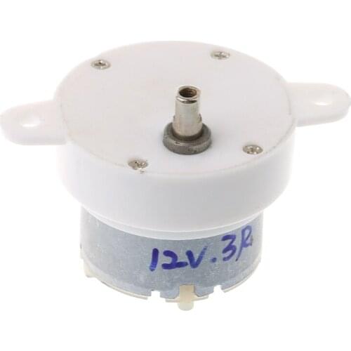 DC 12V 3 RPM High Torque Cylinder Electric Micro Motor Slow Down Mute wholesales