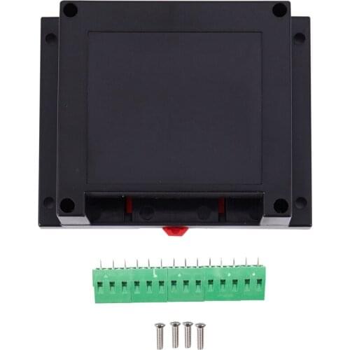 Instrument Din Rail Abs Plastic Electronics Diy Enclosures For Pcb Design Case +Clips +Screws