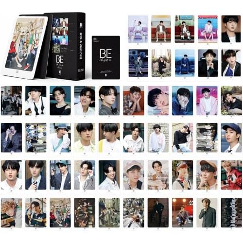 K-POP 54PCS/SET South Korean Groups Bangtan Boys Lomo Card Poster New Album BE PhotoCard Cards Wall Banner JUNG KOOK JIMIN SUGA