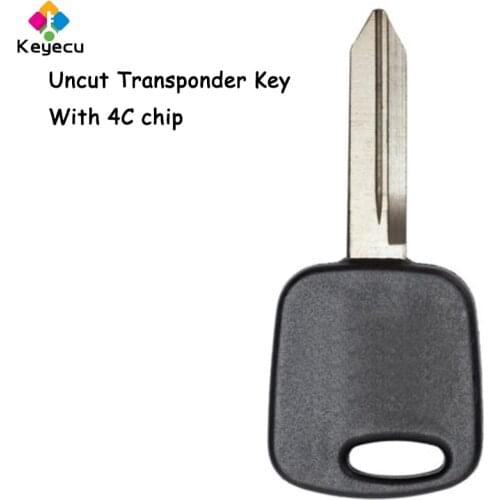 KEYECU Ignition Transponder Car Key With 4C Chip - FOB for Ford F150 F250 Heritage Mustang for Lincoln for Mercury for Mazda