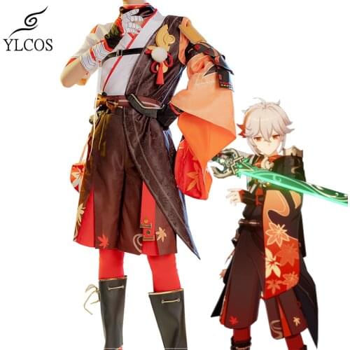 Game Genshin Impact Kaedehara Kazuha Costumes Cosplay Halloween Party Clothes For Women Girls Unisex Cute Suit