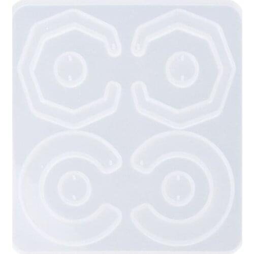 97QE Crystal Resin Mold Geometric Irregular Earring Necklace Mould Pendant Making Tool DIY Craft