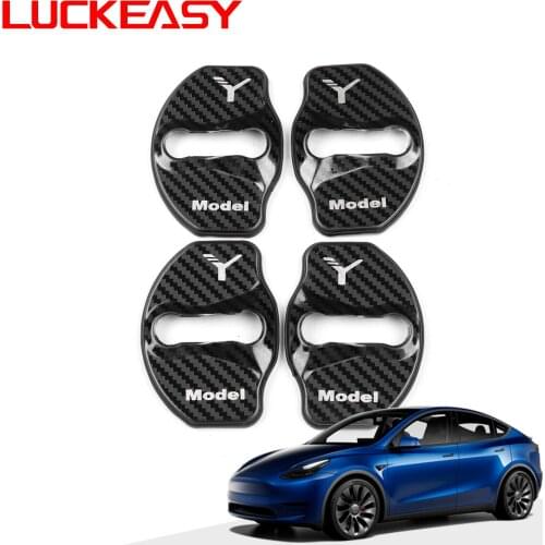 LUCKEASY is suitable for Tesla Model Y car door lock cover protection cover car door lock anti-rust decoration accessories
