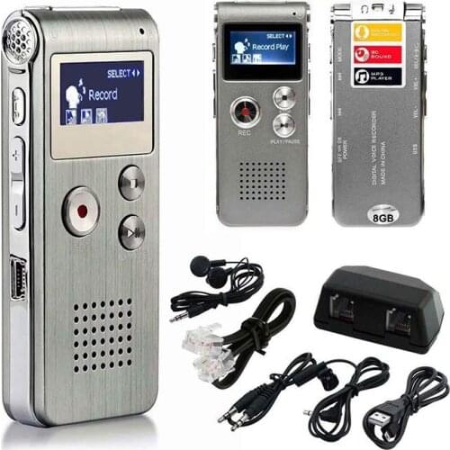 Voice Record Mini 8GB Digital Sound Audio Recorder Dictaphone MP3 Player