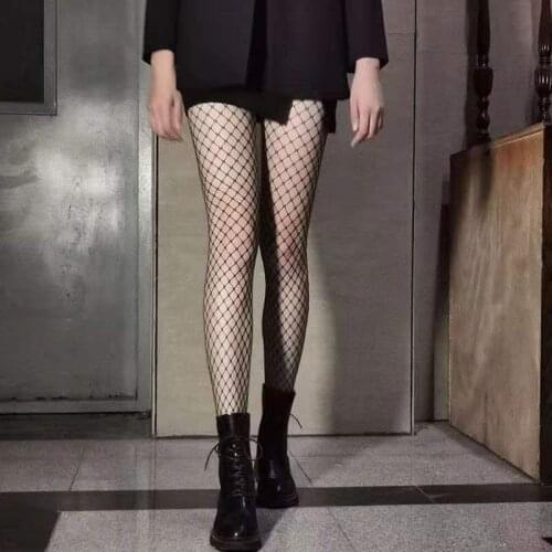 Sexy Fishnet Pantyhose Women Mesh Tights Hollow Out Women Slim Fishnet Stockings Club Party Hosiery Female Stockings