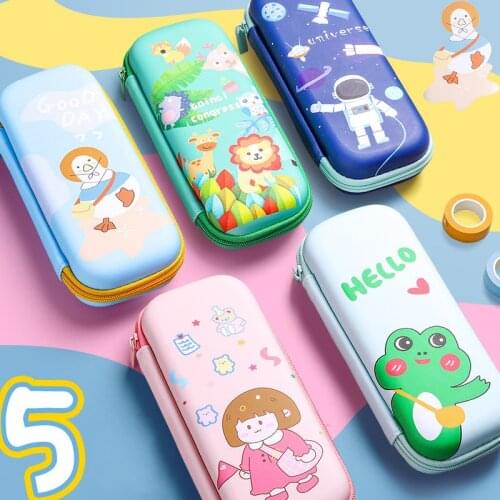 Cartoon cute pencil case School stationery box for kids High capacity Pencil cases student school supplies kawaii pen case gifts