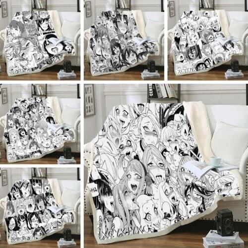 Phechion Fleece Blankets On The Sofa