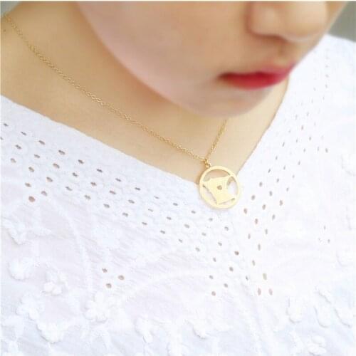 Popular in Europe and America, USA state map necklace Minnesota pendant as a gift for friends