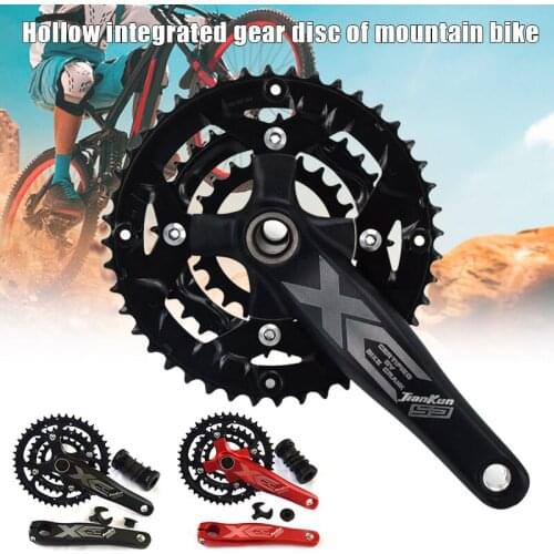 Mountain Bike Crankset 104 BCD Integrated Hollow Crankset Easy to Modify Single Crank Set for Bicycle Crank Repalcement SAL