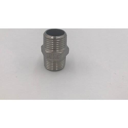 Stainless Steel304 Hex Nipple Threaded - 1/2" MPT*1/2" NPT, Homebrew, Pump fitting