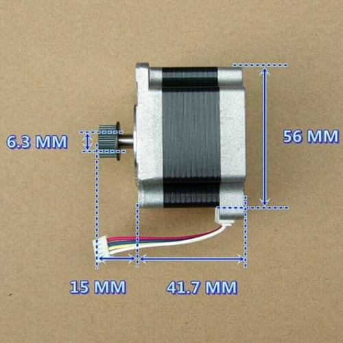 Nidec 2-phase 4-wire 57 Stepper Motor 57mm DC 12V 12 Volt Large Torque 1.8 Deg 0.7N.m Height 42mm Mini DIY 3D Printer Precision