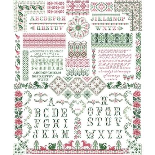 100% egypt cotton threads Genuine Product cross stitch kits Suite Magazine-Jigsaw Puzzle Rose Garden