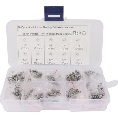 1000Pcs High Precision G25 Bicycle Wheel Steel Bearing Balls 1/8 Polished And Fine-ground Solid Steel Balls