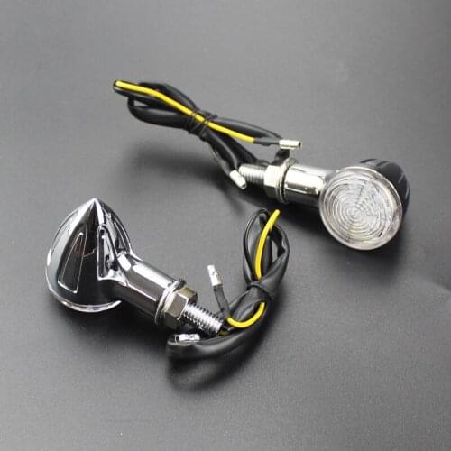 8mm Mini LED Motorcycle Turn Signal Indicator Blinker Amber Lights Universal Dual Sport bike Atv Scooter Offroad