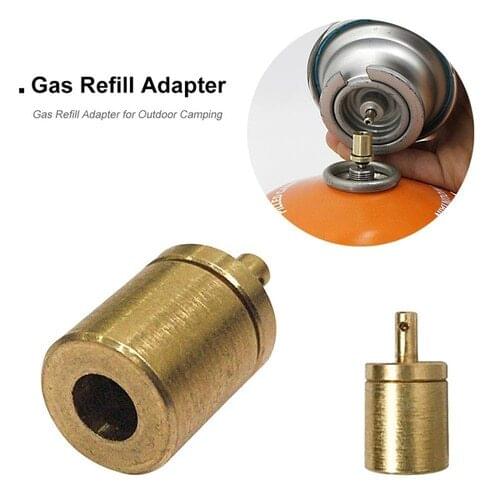 Gas Refill Adapter for Outdoor Camping Hiking Stove Adaptor Gas Cylinder Tank Accessories Inflate Butane Canister