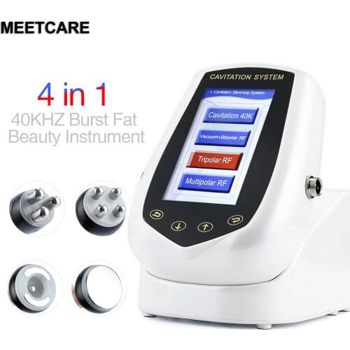 4 in 1 5MHZ RF Body Shaping Weight Loss Beauty Machine 40KHz Cavitation Ultrasonic Multi-polar Skin Rejuvenation Lift Tighten