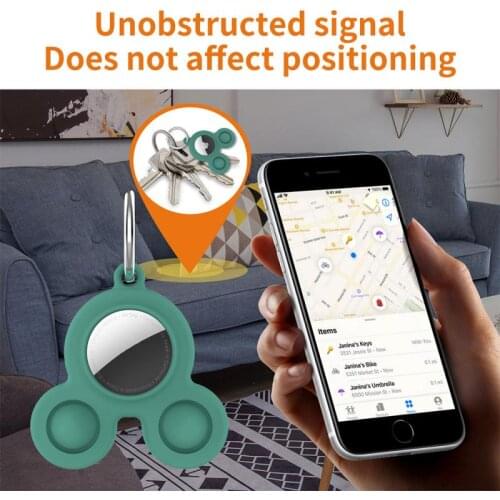 For Apple Apple Airtags Locator Silicone Protective Cover Press Bubble Music Decompression Decompression Tracker Protective