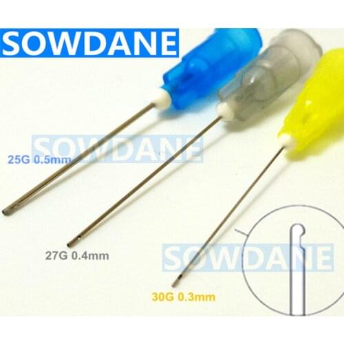 100pcs Dental Endo Irrigation needle tip 25G/27G/30G End-Closed Side Hole Endo Syringe Dentis materials Oral Care