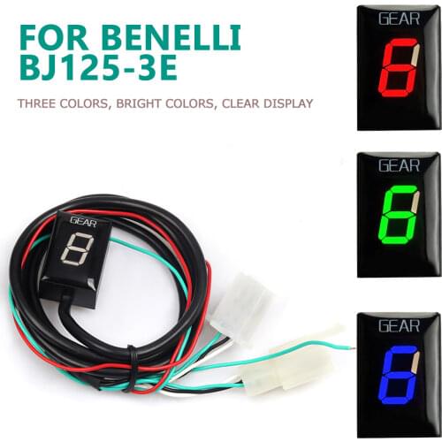 For Benelli TNT125 BJ125 BJ 125-3E Gear Indicator Motorcycle 1-6 Level Ecu Plug Mount Speed Digital Display Meter Waterproof