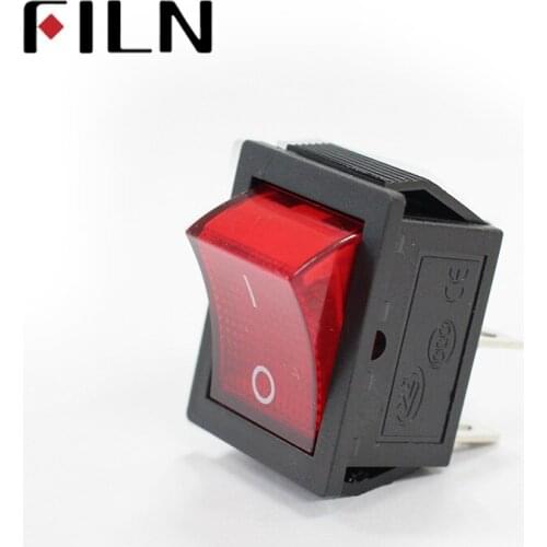 KCD4-201 4 pin on off boat rocker switch 15A 250VAC with light