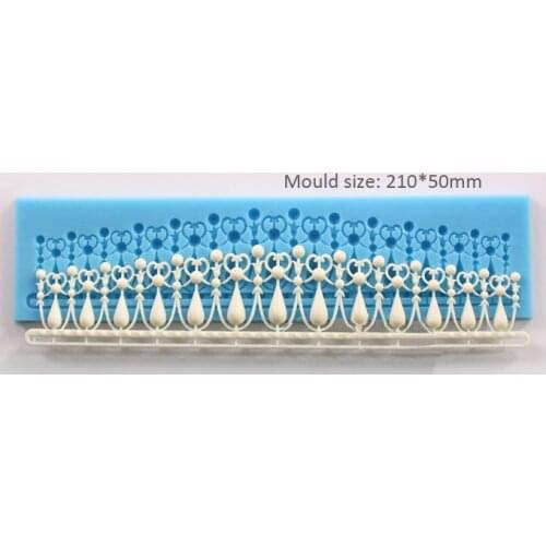 Luyou DIY Fence Wall Shape Silicone Mold Mat 3D Lace Mold Fondant Cake Decoration Sugar Craft Tools Baking Tools Cake Tool FM893
