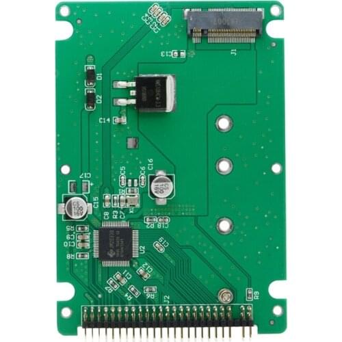 M.2 NGFF B+M Key SATA SSD to 44 Pin 2.5 IDE Converter Adapter Card with Case