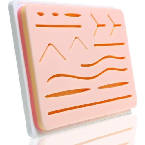 Multi-wound suture module silicone practice suture module silicone simulation skin block surgery suture simulation module