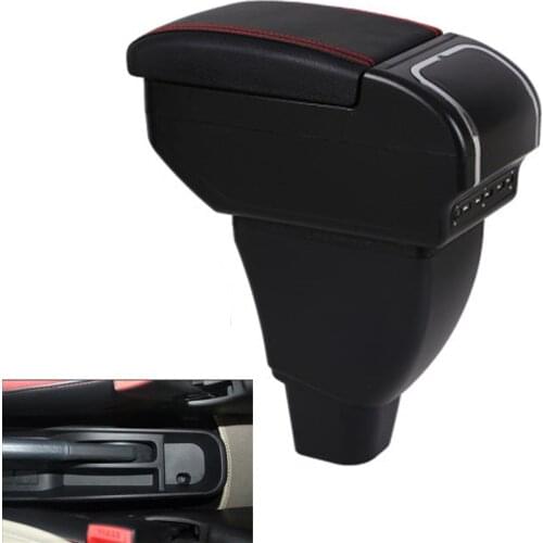 Car Arm Rest Support Storage Box Leather Tray Center Console Armrest For Toyota bB 2000-2005 Scion xB 2004-2007