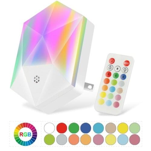 16 Color RGB/Warm White Remote Control Night Light 16-color Colorful Smart Dimmable Gradient Baby Room Lighting Atmosphere Light
